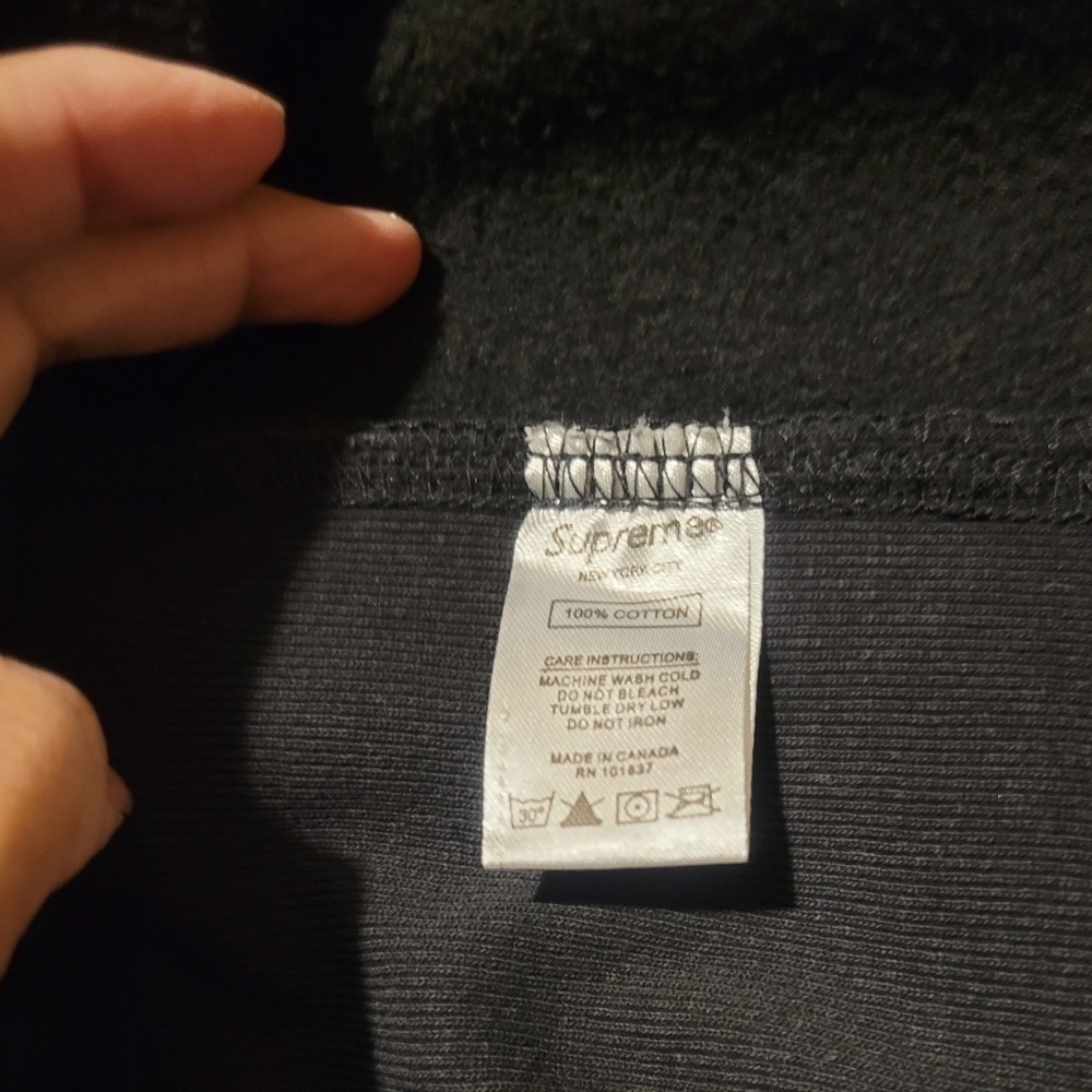 Supreme Split Old English hoodie black/brown size small. - Picture 8 of 9